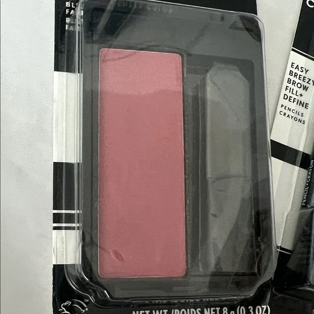 “🩷Bundle 4/$19” COVERGIRL Iced Plum Blush and Black Brow Pencil Set makeup bulky